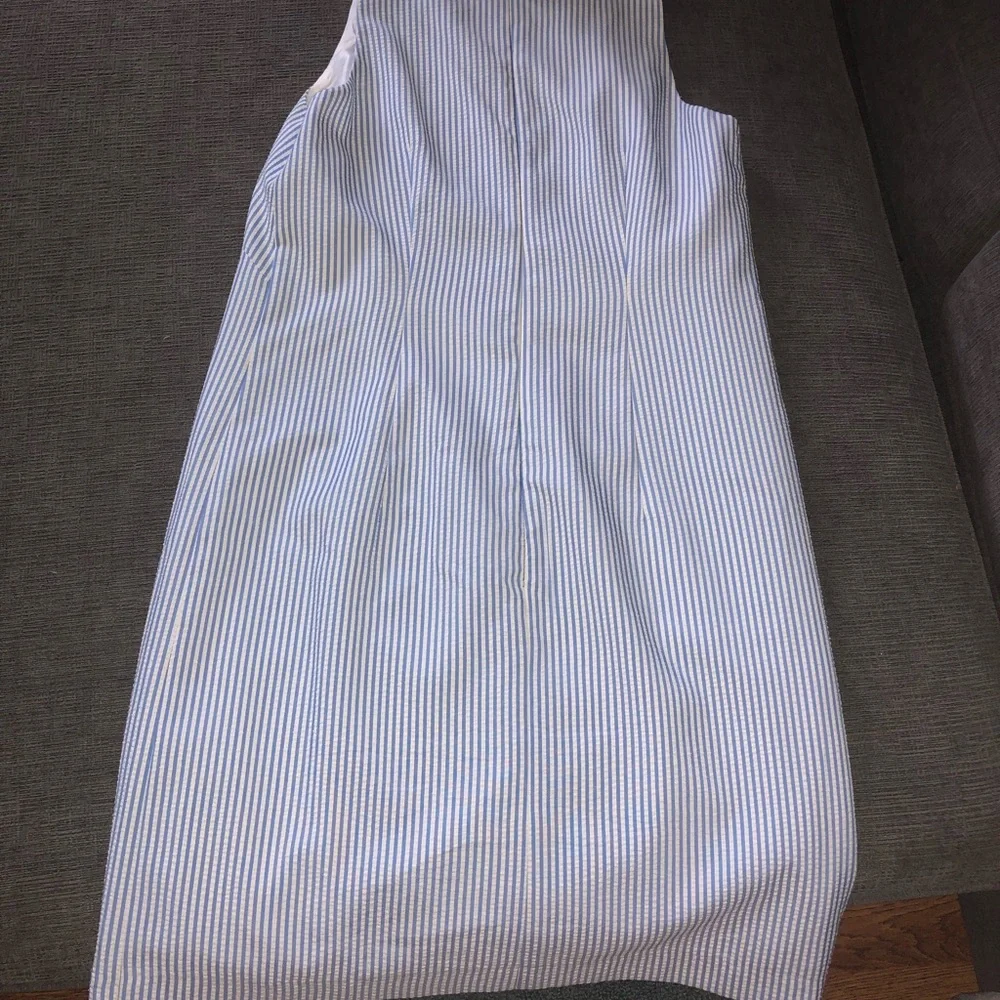London Times, Dress, Light blue and white pinstripes - Picture 2 of 3